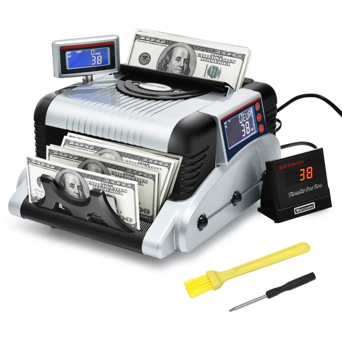 Money counter machine bill cash handling currency counting banknote electronic digital pyleaudio