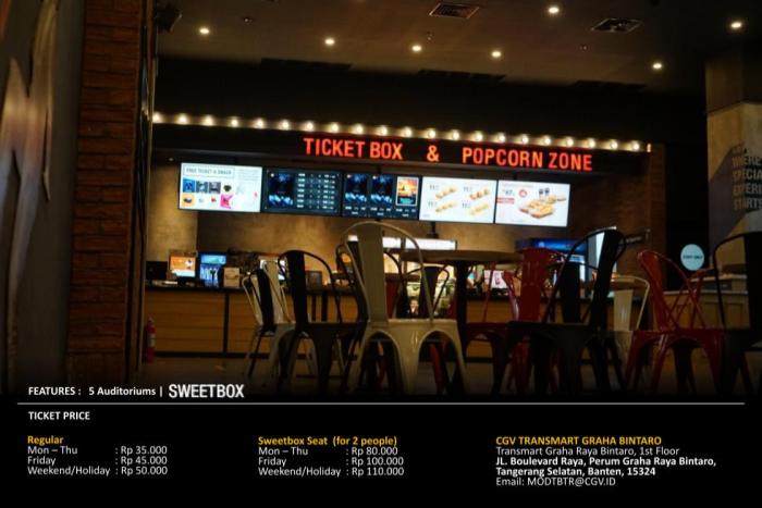 Harga tiket bioskop sunter mall