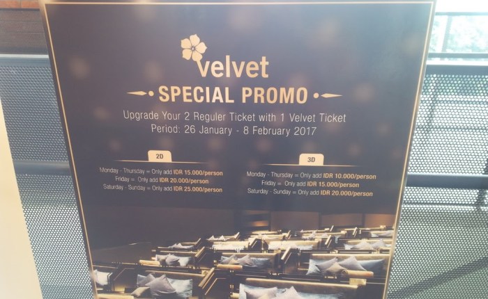 Harga tiket di cgv green pramuka