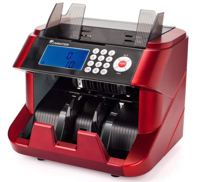 Machine counting money portable counter cash mini financial handy currency bill note most