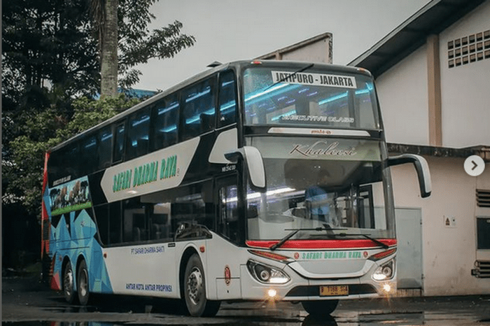 Harga tiket bus safari dharma raya terbaru