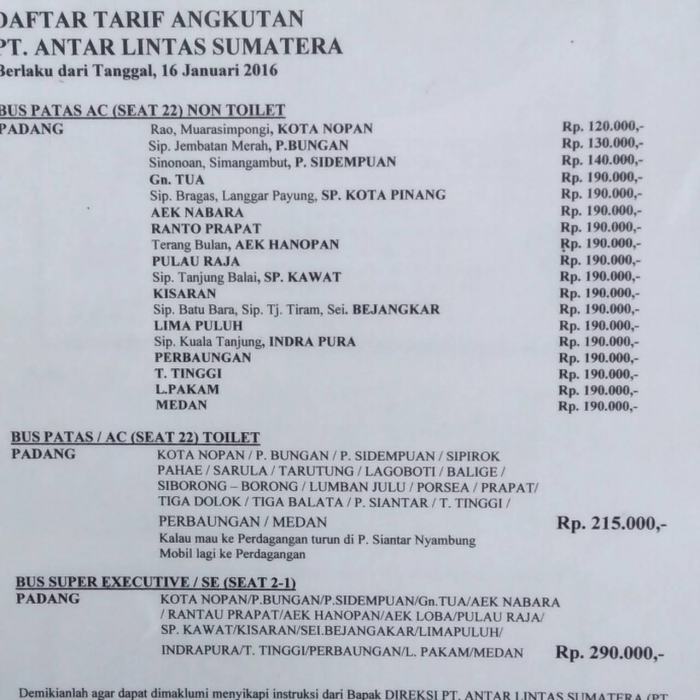 Padang medan tiket jadwal januari npm