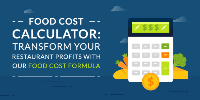 Cost food calculate calculating much potential