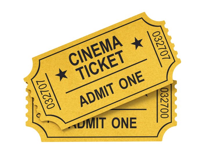 Harga tiket bioskop icon walk