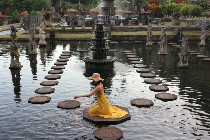 Garut tirta gangga panas pemandian renang kolam tiket alam dikunjungi