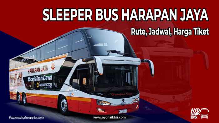 Harga tiket sleeper bus harapan jaya