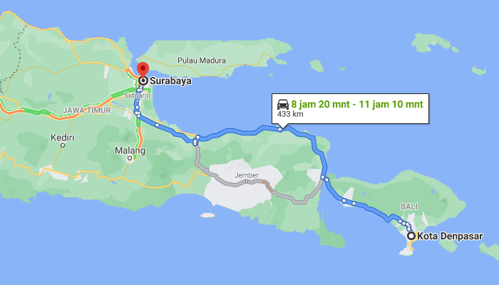 Harga tiket travel bali surabaya