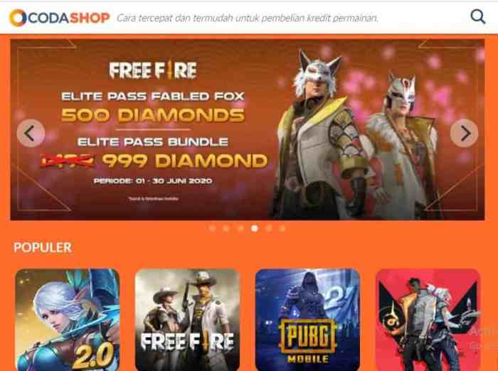 Cara jualan top up game