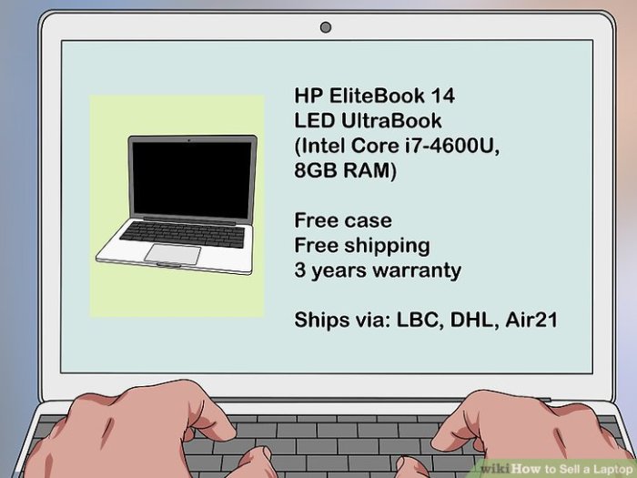 Cara jual laptop bekas