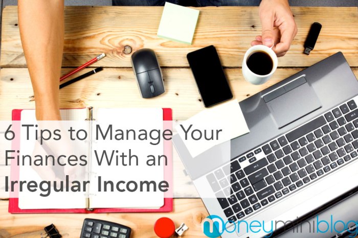 Budgeting income irregular