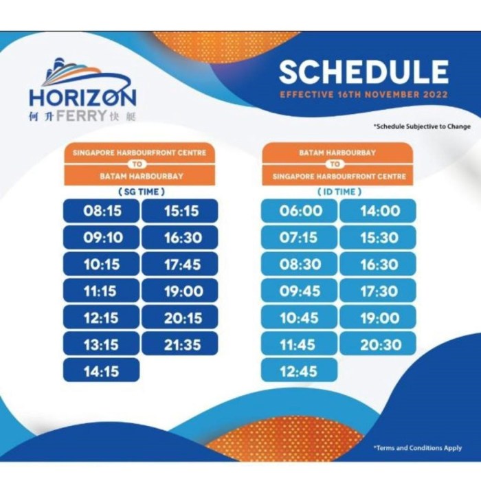Batam ferry johor schedule timetable miss trip don