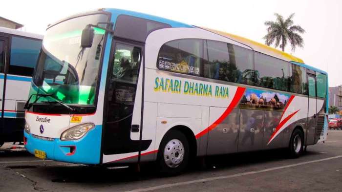 Harga tiket bus safari dharma raya