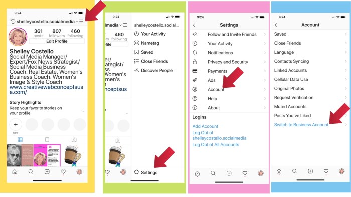 Cara merubah instagram bisnis ke instagram biasa