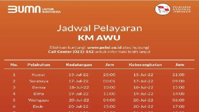 Route pelni awu
