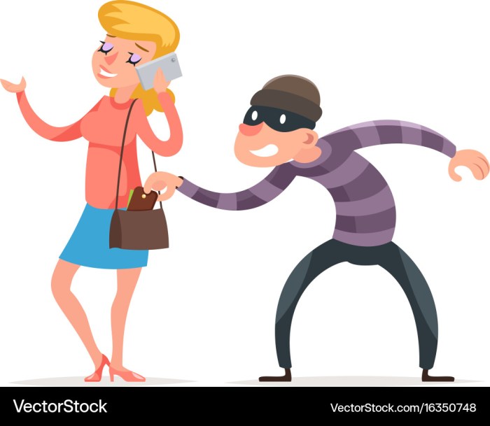 Stealing thief purse criminal vector mask male vectors