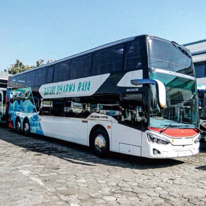 Harga tiket bus safari dharma raya double decker