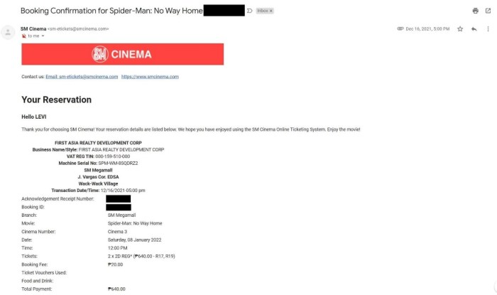 Harga tiket bioskop kokas