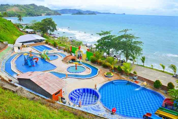 Kalianda krakatau resort pilih papan