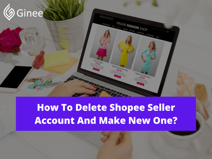 Cara menghapus akun jualan di shopee