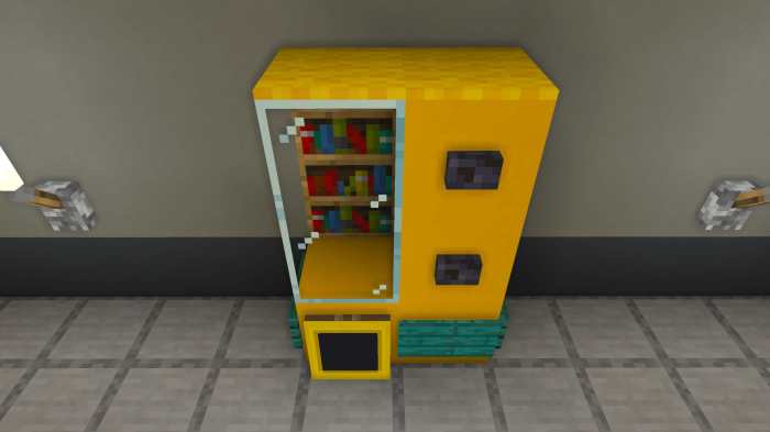 Machine vending minecraft front map