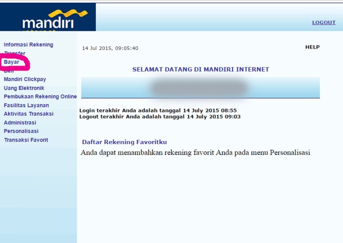 Bpjs banking membayar melalui mandiri saran2 pilih