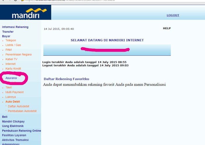 Cara bayar bpjs lewat mandiri internet bisnis