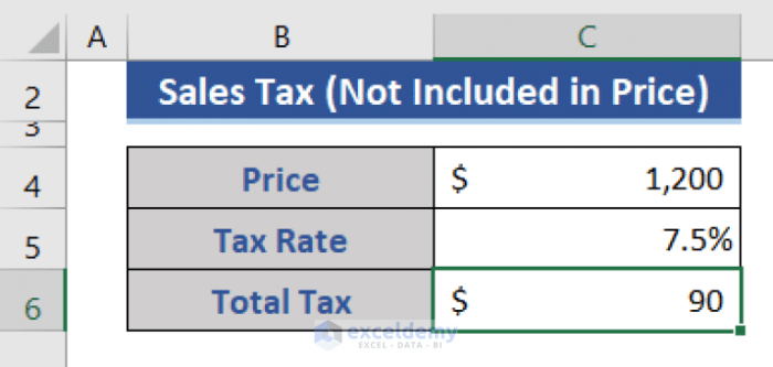 Calculator tax sales calculate