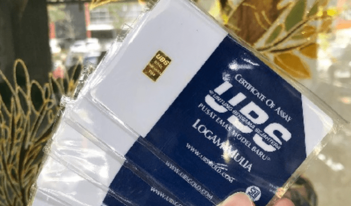 Cara jual emas ubs