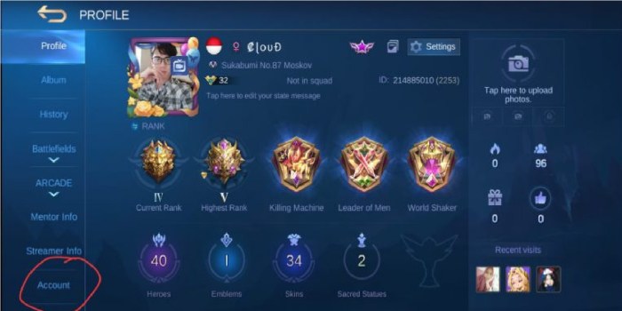 Cara jual akun ml