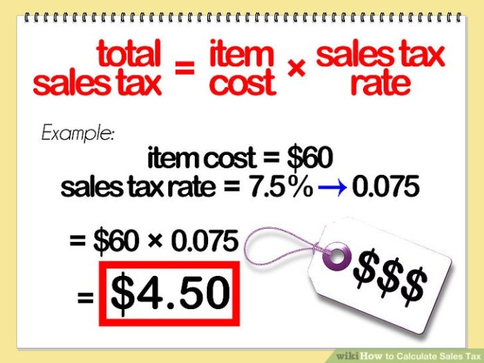 Tax sales calculator rate amount formulas create total price