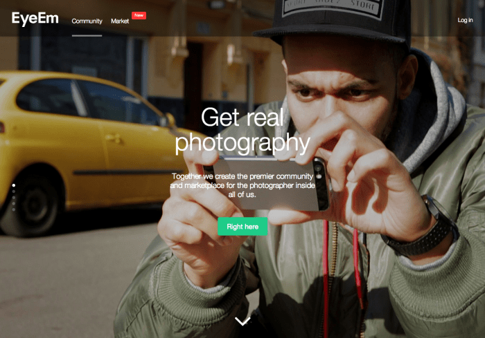 Getty eyeem sell vendere foto