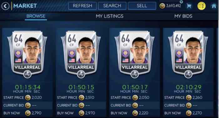 Cara menjual pemain di fifa mobile