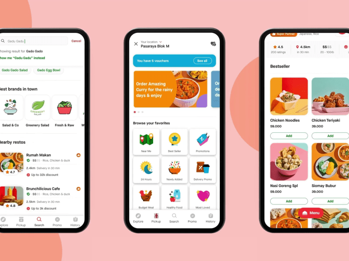 Gojek gofood antar pesan layanan asia biaya hasil bagi daftarnya bali kompetitor ketimbang delivery luncurkan kebut tiga khusus baru pimpin