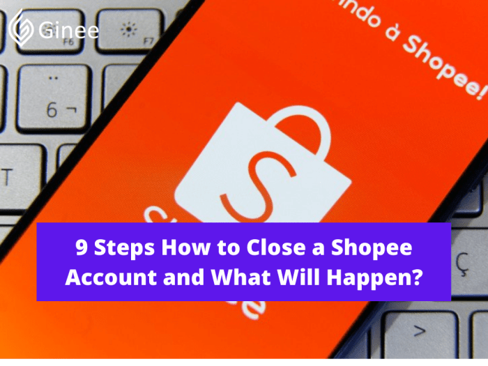 Cara menghapus akun jualan di shopee