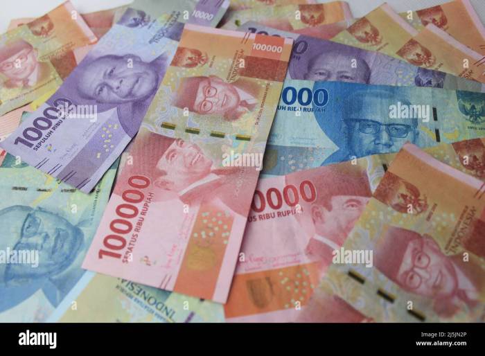 Rupiah biljetten nullen minder