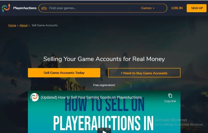 Cara jual akun game