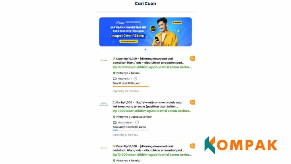 cara cari cuan di aplikasi pintarnya
