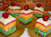 Resep Rainbow Cake Kukus 4 Telur, Lembut dan Warna-Warni untuk Rayakan Momen Spesial dengan Mudah di Rumah