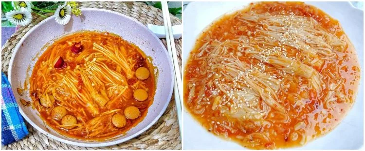resep enoki pedas