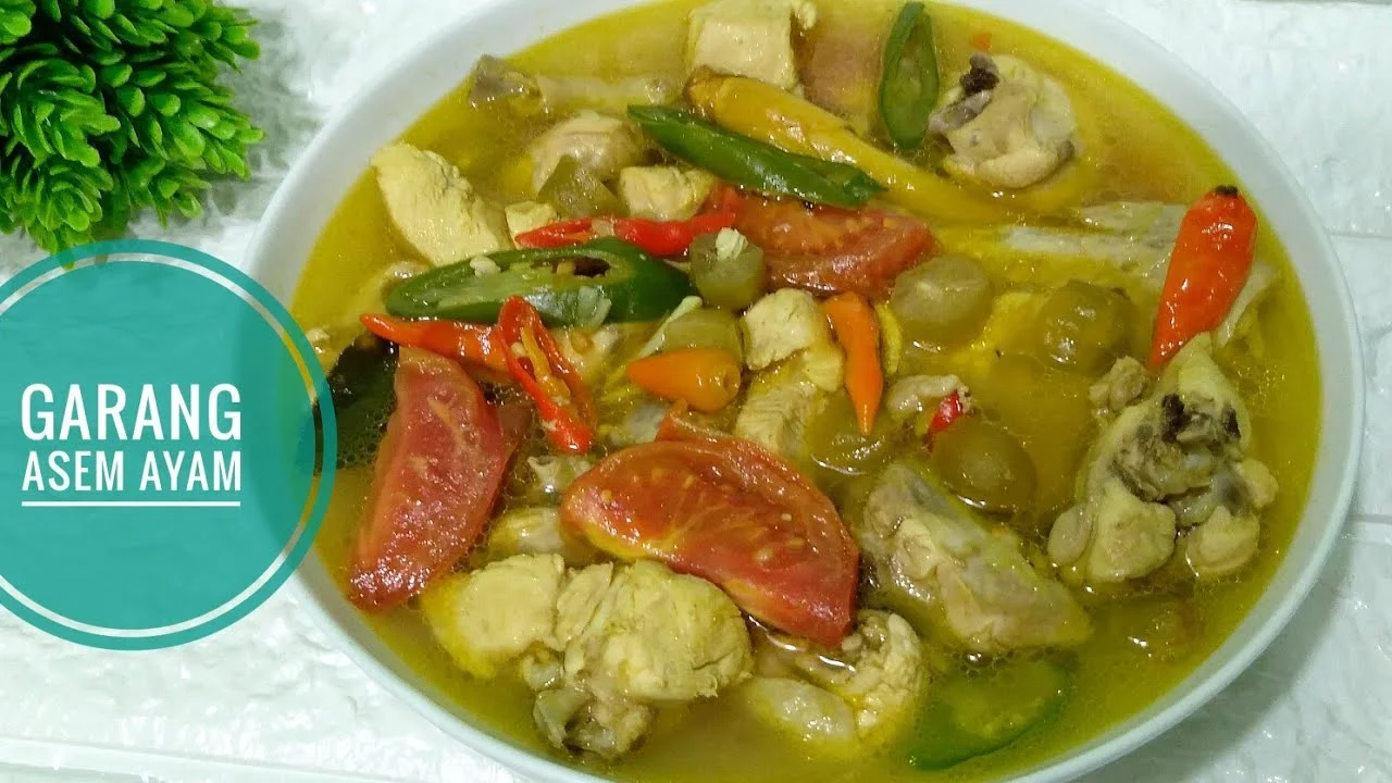resep garang asem ayam santan