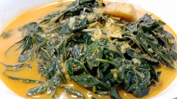resep gulai daun singkong
