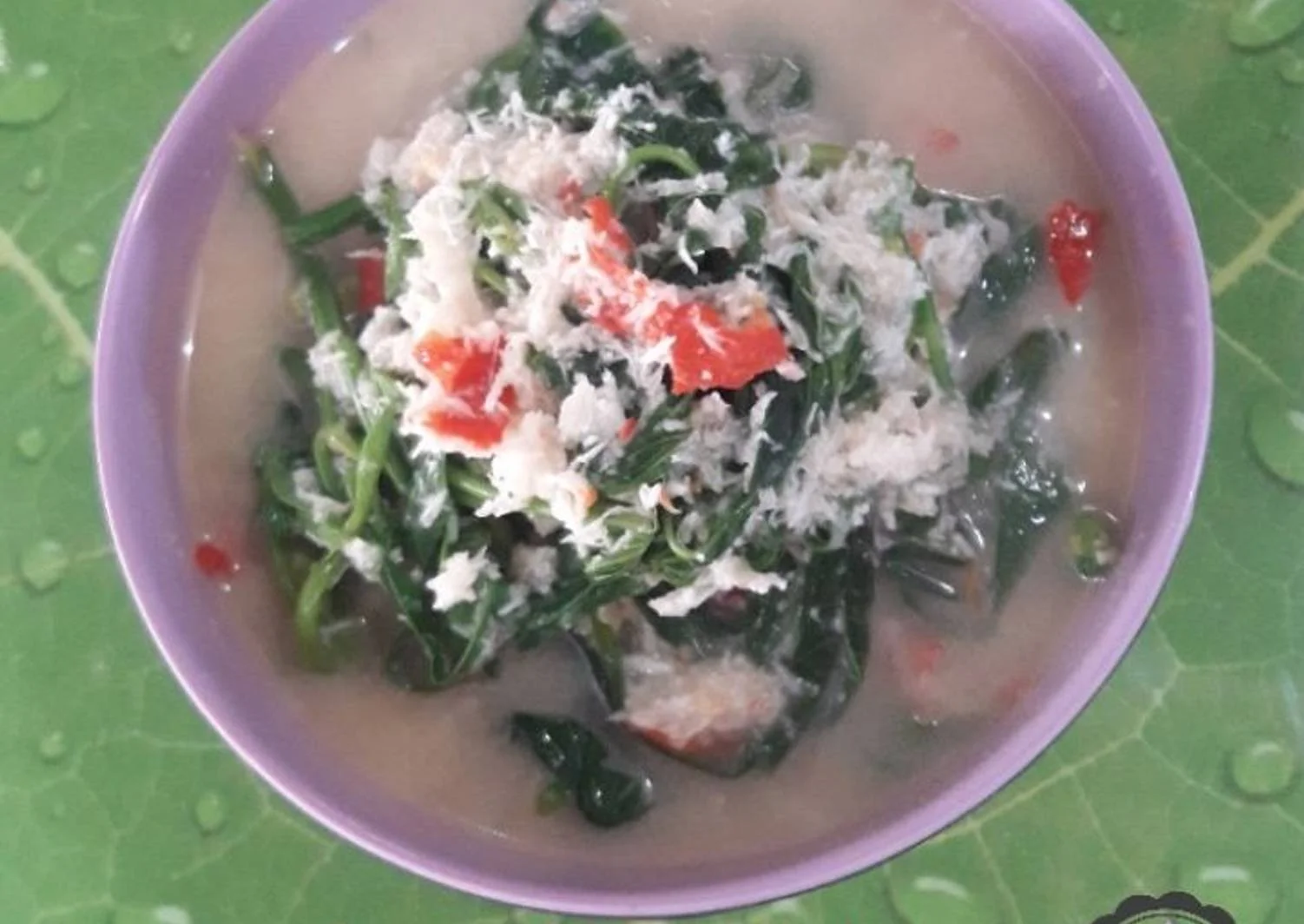 resep oblok oblok daun singkong