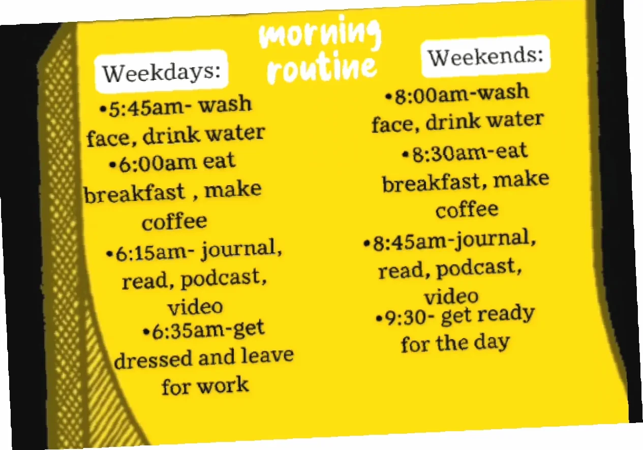 morning routine produktif
