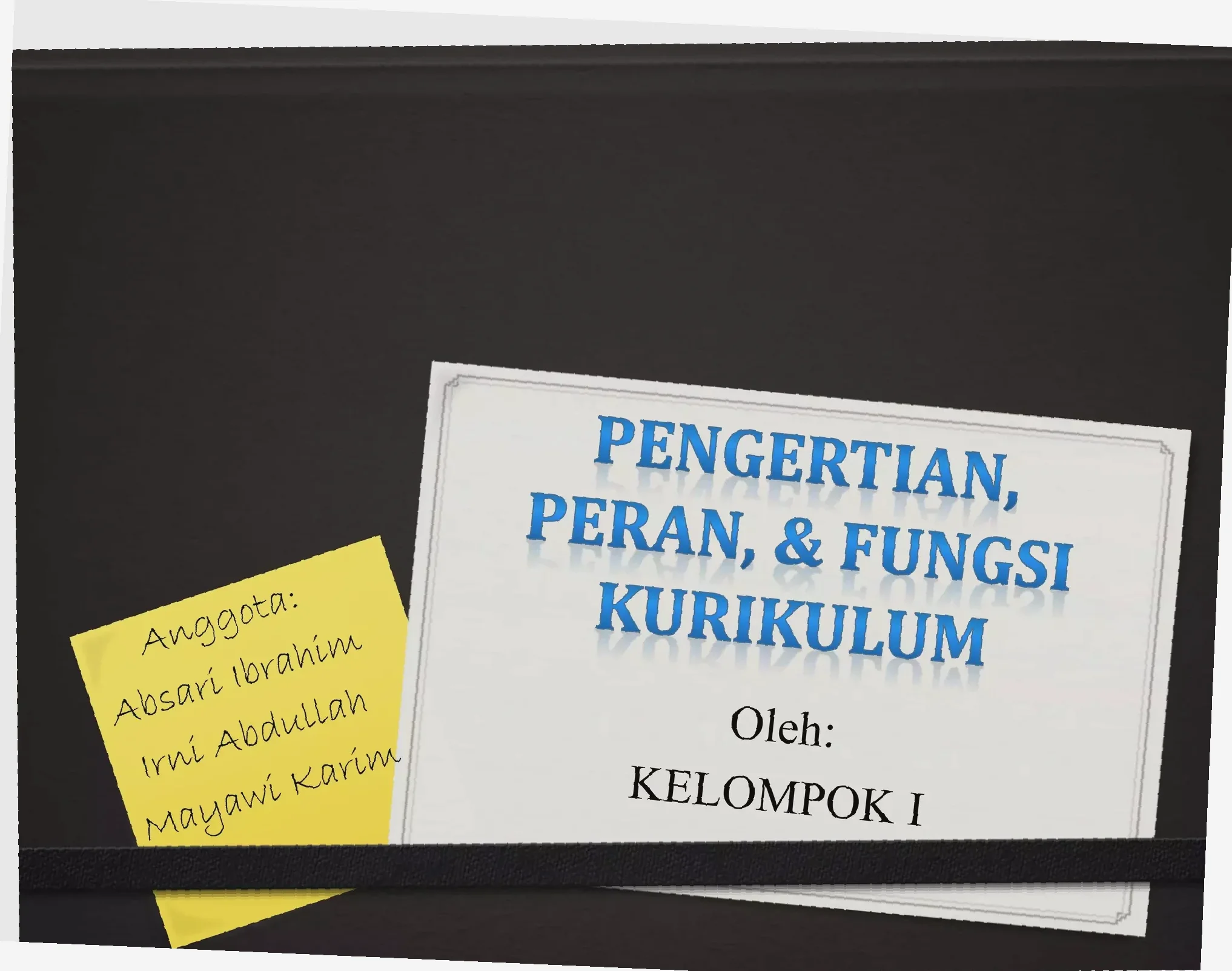 fungsi kurikulum dalam pendidikan